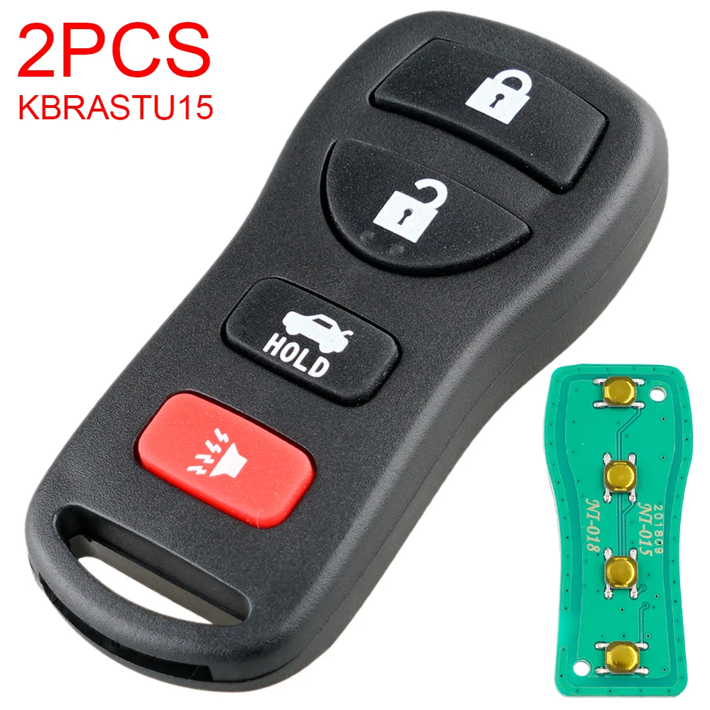 2 шт. 4 кнопки Автомобильный Брелок дистанционного управления с ключом KBRASTU15/CWTWB1U733