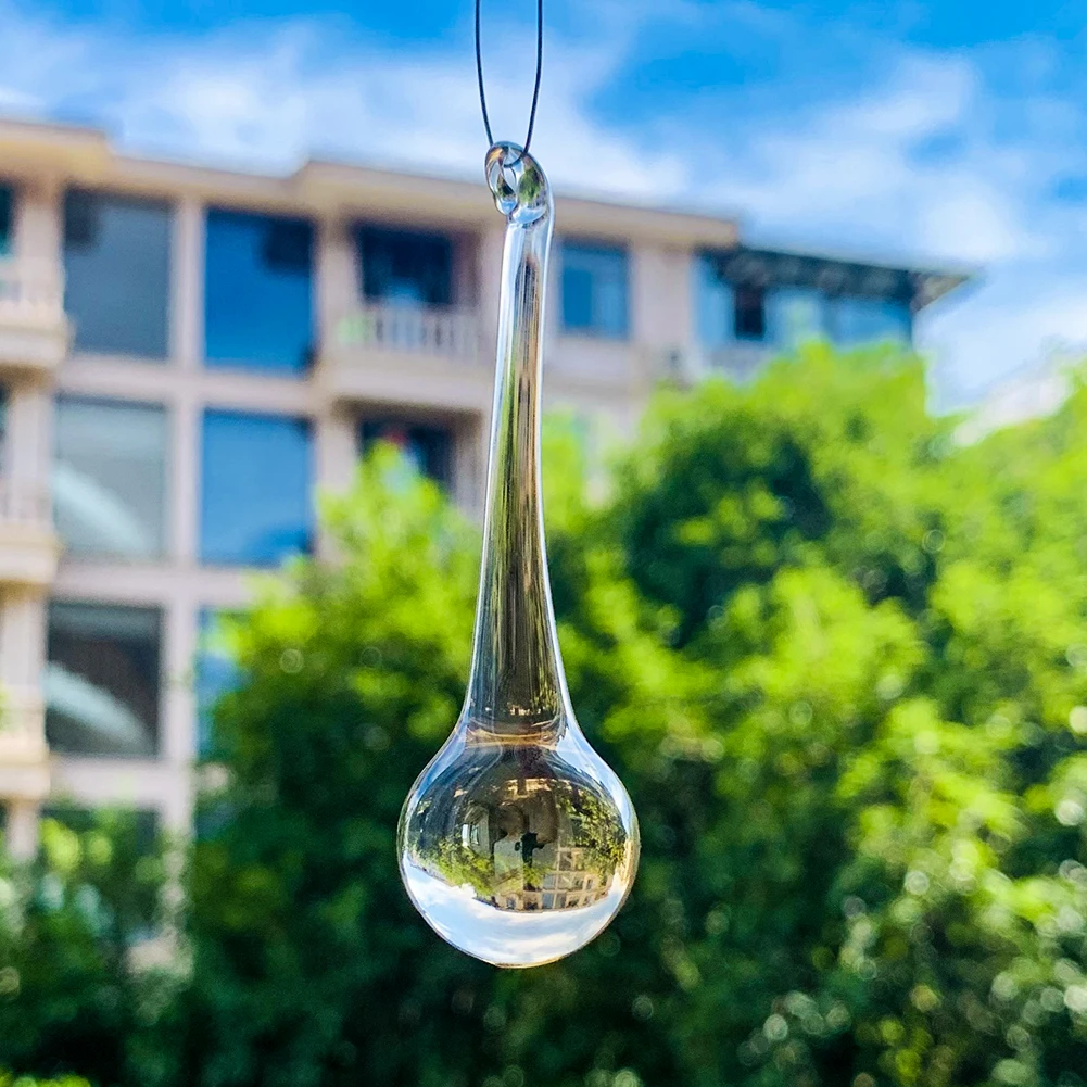 Хрустальная призматическая люстра в форме капли воды, 2 шт., рефрактория «Ловца солнца», «сделай сам», Свадебный потолочный реквизит, занаве...