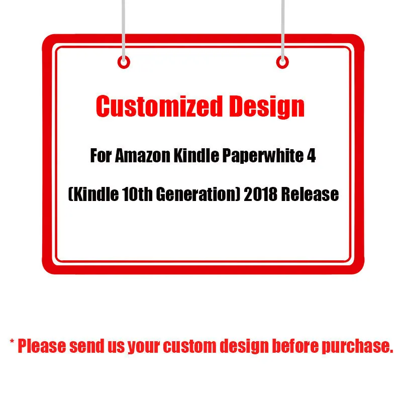Custom Design Sanmubaba чехол для Amazon Kindle Paperwhite 4 10th Generation выпущенный чехол тонкий PU кожаный смарт-чехол защитный чехол - Цвет: Custom Design