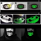 Светящаяся маска для лица с мультяшным рисунком 1 шт. многоразовая аниме маска для рта щит неодноразовая моющаяся косплей маска для лица 50%