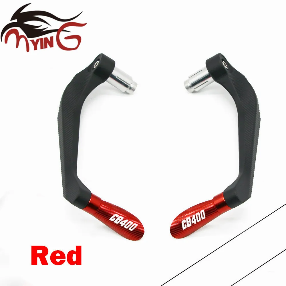 Motorcycle Universal 7/8&quot Handle Bar CNC Handlebar Grips Brake Clutch Levers Guard Protector For Honda CB400 CB 400 | Автомобили и