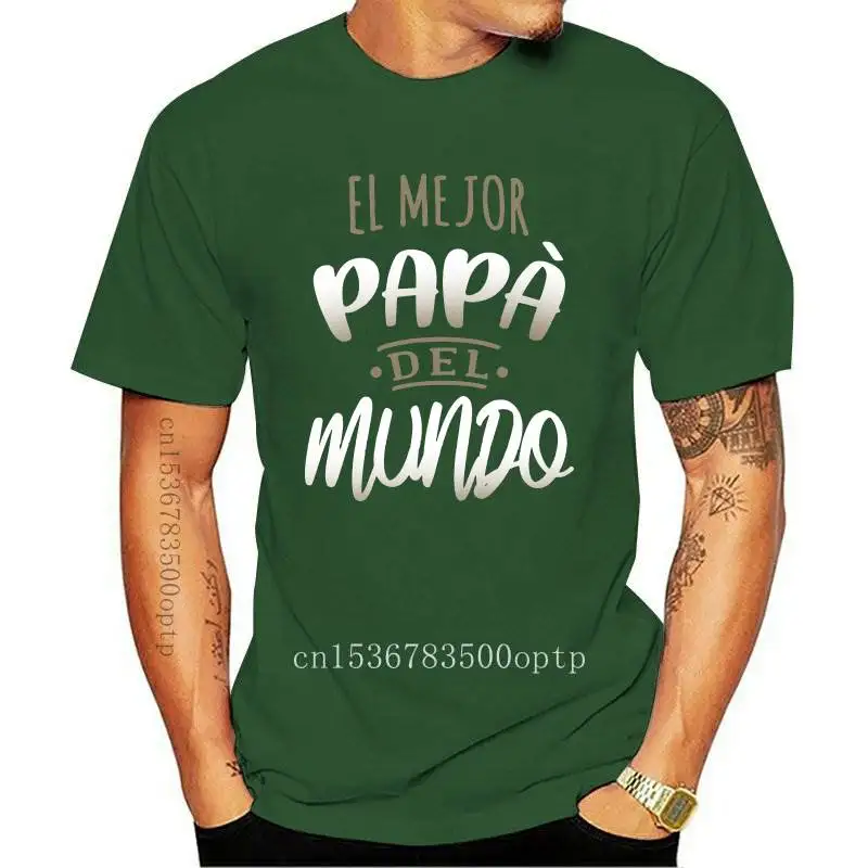 

Camiseta de Hombre Mejor Papa del Mundo para Dia del Padre T-Shirt Birthday Gift