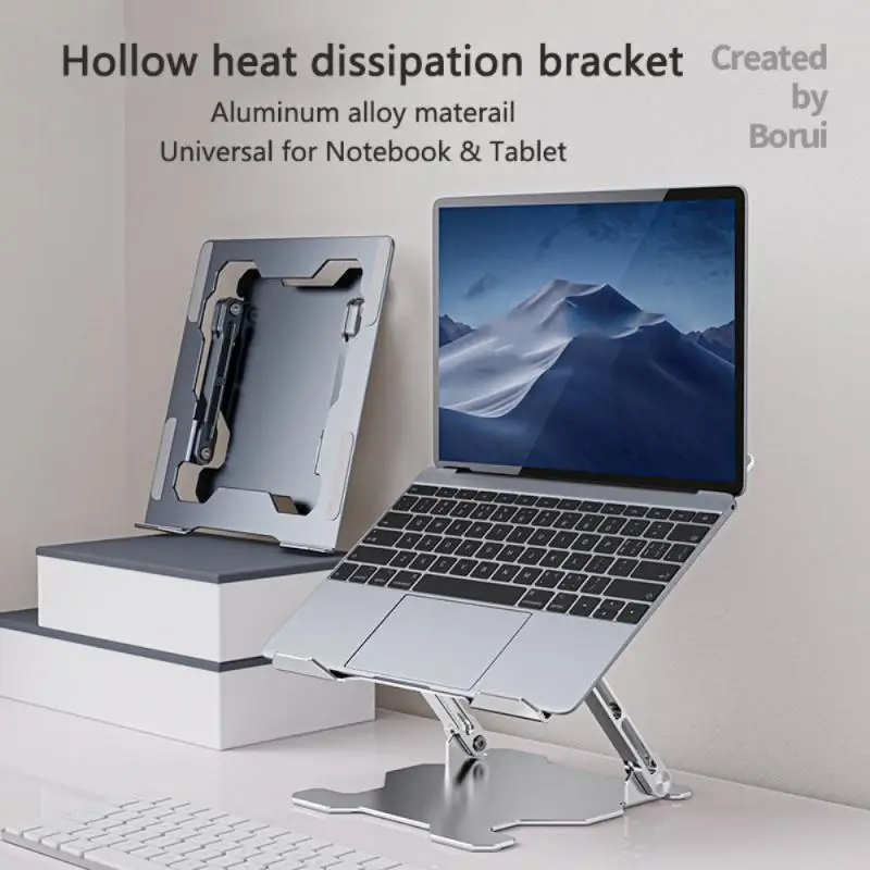 

Portable Laptop Stand Foldable Support Base Notebook Stand For Macbook Pro Lapdesk PC Computer Laptop Holder Cooling Pad Riser