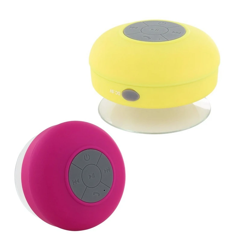2 шт. Bluetooth 3 0 присоска спикер Jukebox водонепроницаемый 10 м ABS розовый красный и