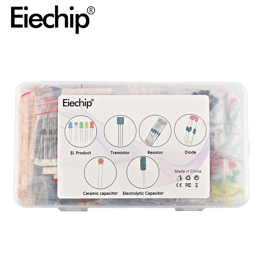 Набор металлических пленочных резисторов в ассортименте светодиодные диоды