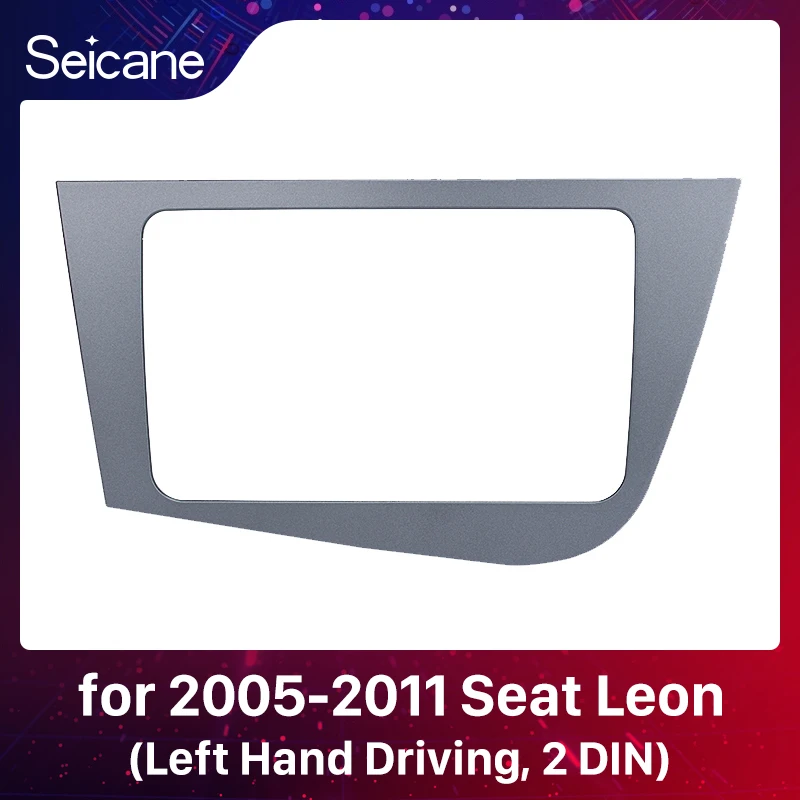 Seicane 2 Din Автомобильная рама радио Fascia Double для автомобильной консоли 2Din 2005 2011 Seat Altea