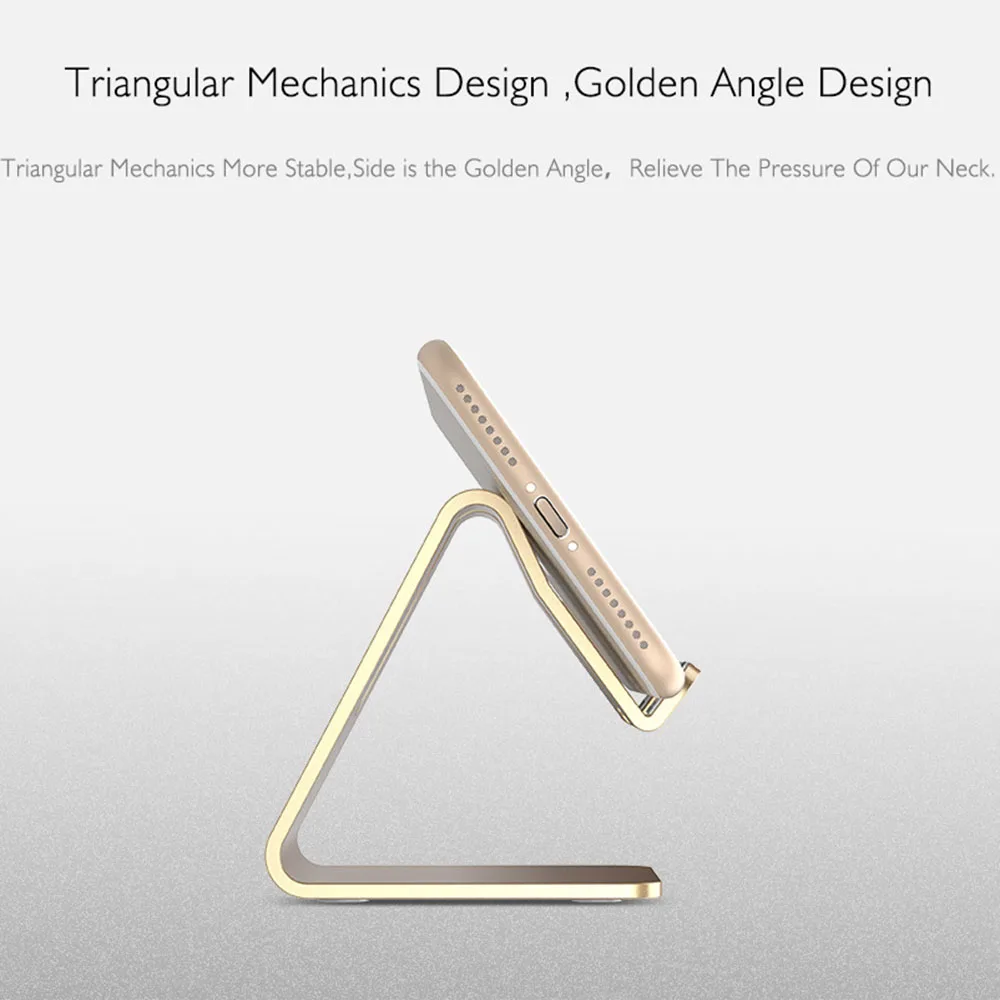 

Phone Holder Phone Stand Mobile Holder on Desk and Table Metal For iphone 11 pro max 7 General Use