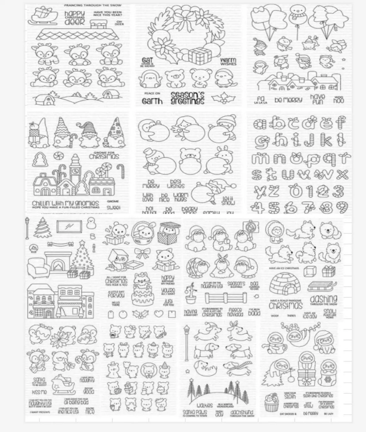 Прозрачный силиконовый штамп с маленькими животными/печать для скрапбукинга