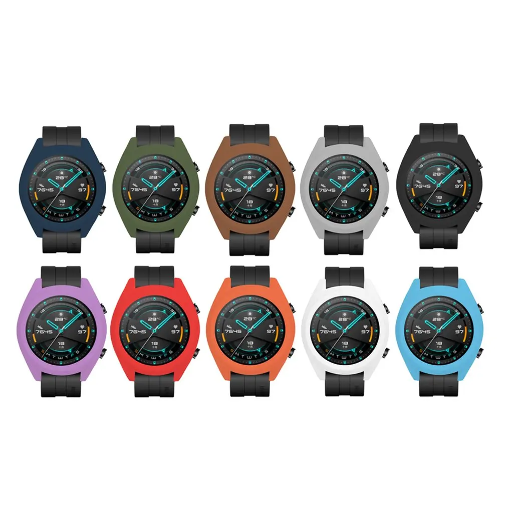 Мягкий ТПУ силиконовый чехол для Huawei Watch GT 2 смарт-браслет защитная рамка оболочка