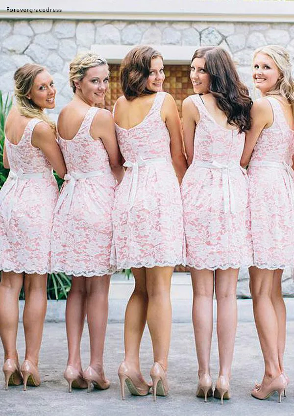 2019 летнее весеннее милое платье подружки невесты розовое пляжное для сада