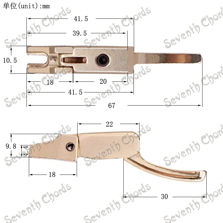 6 pcs 2 farben elektrische gitarre double locking systyem tremolo brücke gesperrt string sattelsaiten durch sattel free global shipping