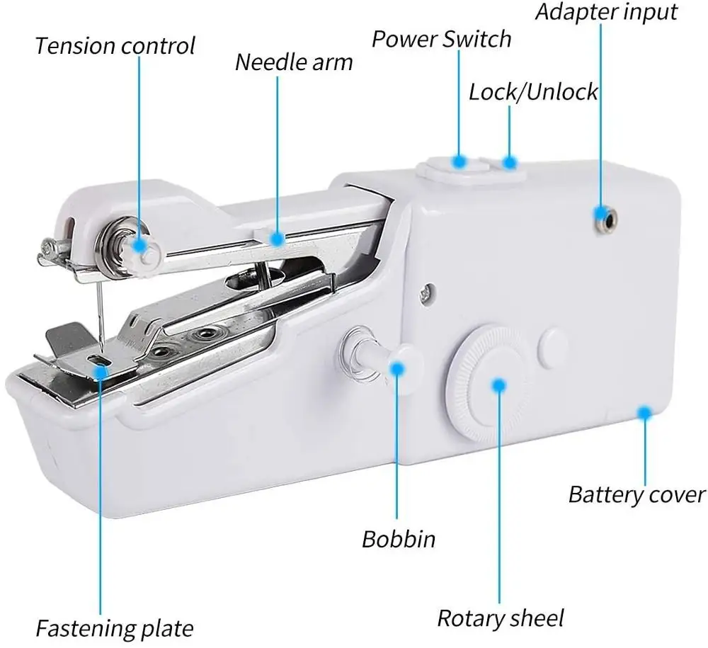 Мини швейная машина ручной стежок портативный Электрический Хо использовать