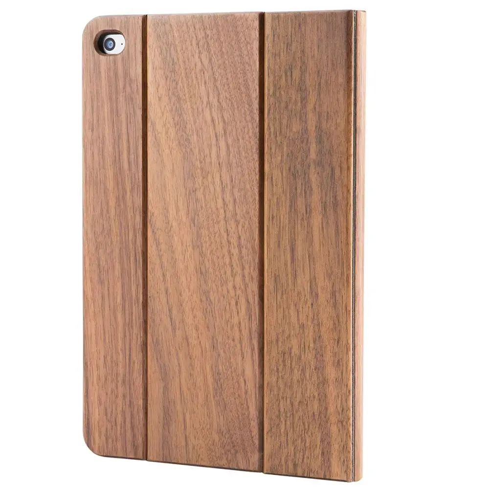 New Hot Solid Walnut Wood Protective Flip Case for iPad Air 2 Stand Function Full Leather | Компьютеры и офис