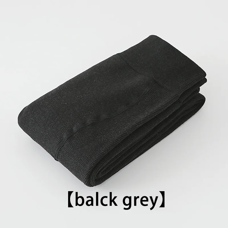 balck grey Новинка, теплые длинные Хлопковые женские чулки выше колена, женские чулки на осень и зиму, вязаные чулки до бедра для женщин - Цвет: balck grey
