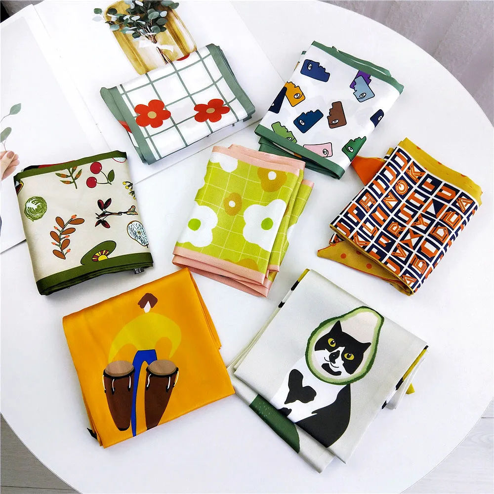 

Новинка, маленькая саржевая женская сумка-Джокер 12 х150 см, корейские шляпы, ленточная повязка на голову, маленький шейный платок, ремень