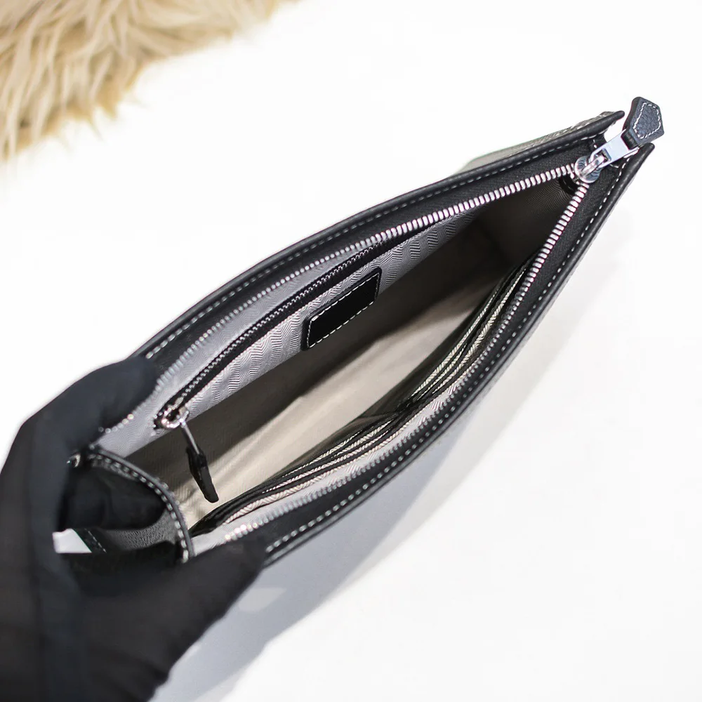 

New style men's handbags high-quality leather envelope bag fashion simple clutch bag designer wallet wallet men