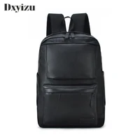 men backpacks new fashion laptop backpack large capacity stylish pu leather stundet back pack water repellent rucksack