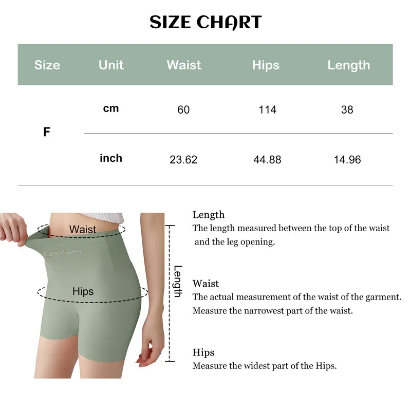 

Summer panties Sport Seamless Safety Pants Shorts Summer Ice Silk Panties High Waist Hip Lift Three-Quarter Pants Thin Shorts