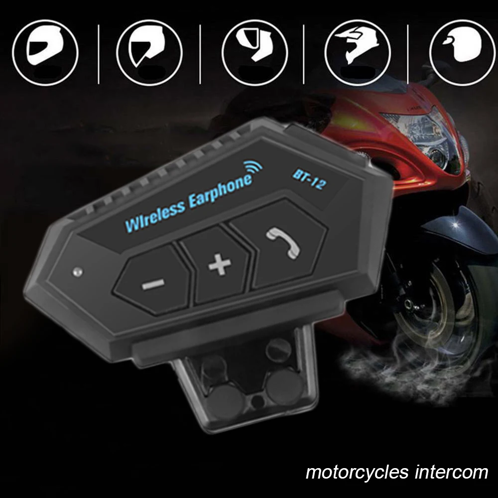 Мотоциклетный шлем Bluetooth наушники гарнитура домофон Мотор велосипед