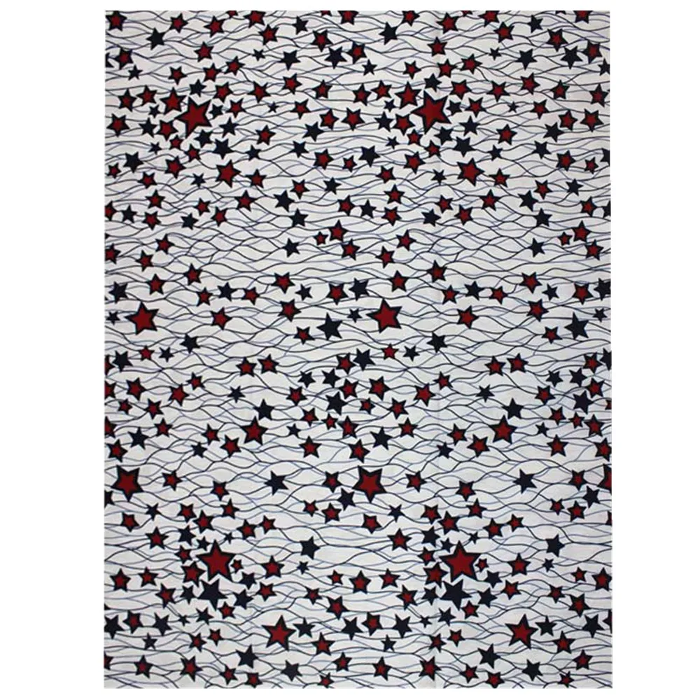 

Star Design African Print Wax Fabric Ankara Wax Fabric 100% Cotton Comfortable and Good Quality for Garment Material
