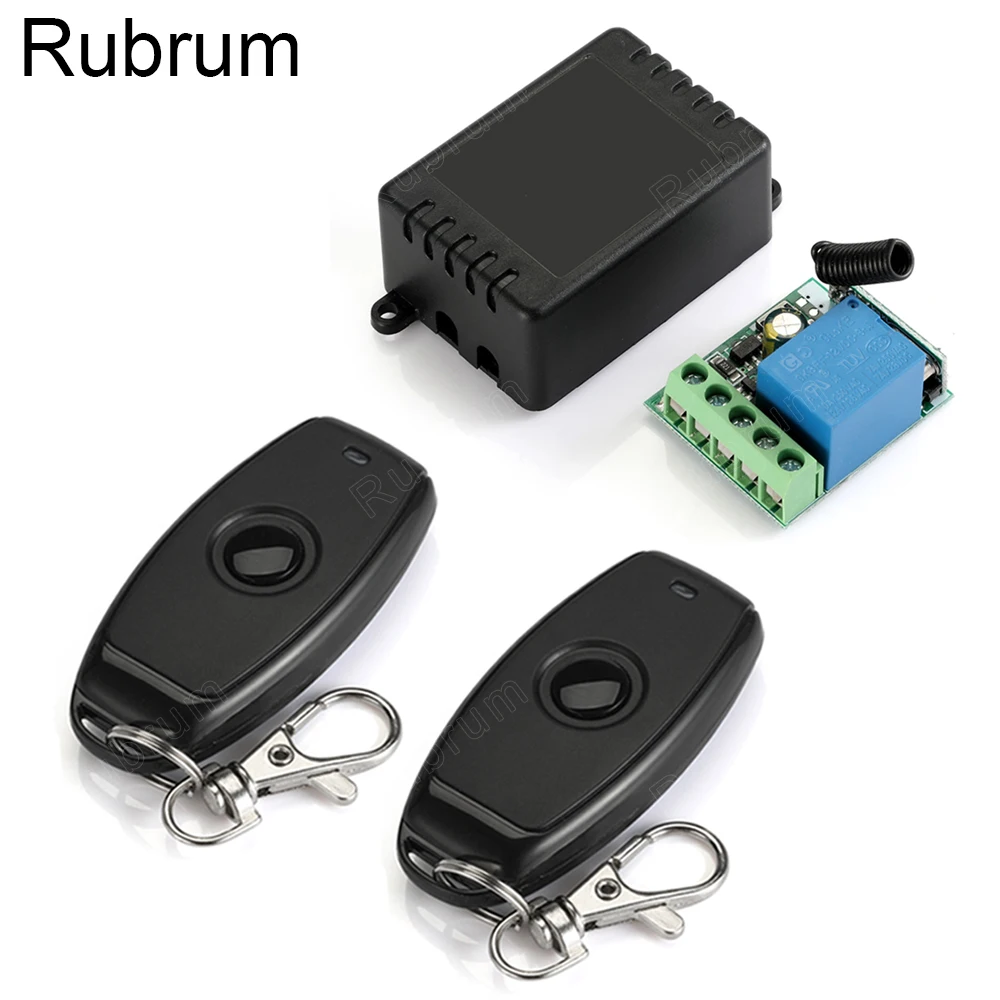 Модуль релейного приемника Rubrum 433 МГц 12 В постоянного тока 1 канал универсальный
