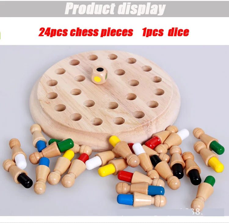 Детская Деревянная шахматная палочка с памятью забавная настольная игра блоком