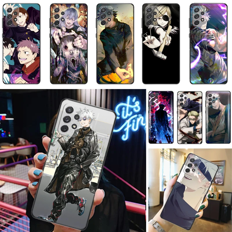 

Jujutsu Kaisen Sukuna Satoru Gojo Fushiguro Megumi Yuji Itadori Phone Case For Samsung Galaxy A52 A72 4G 5G Back Cover Funda