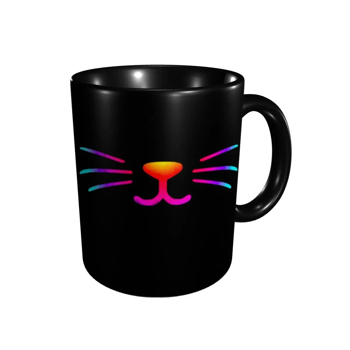 

Promo Rainbow Cat Smile Mugs Graphic Cups Mugs Print Humor Graphic R92 coffee cups