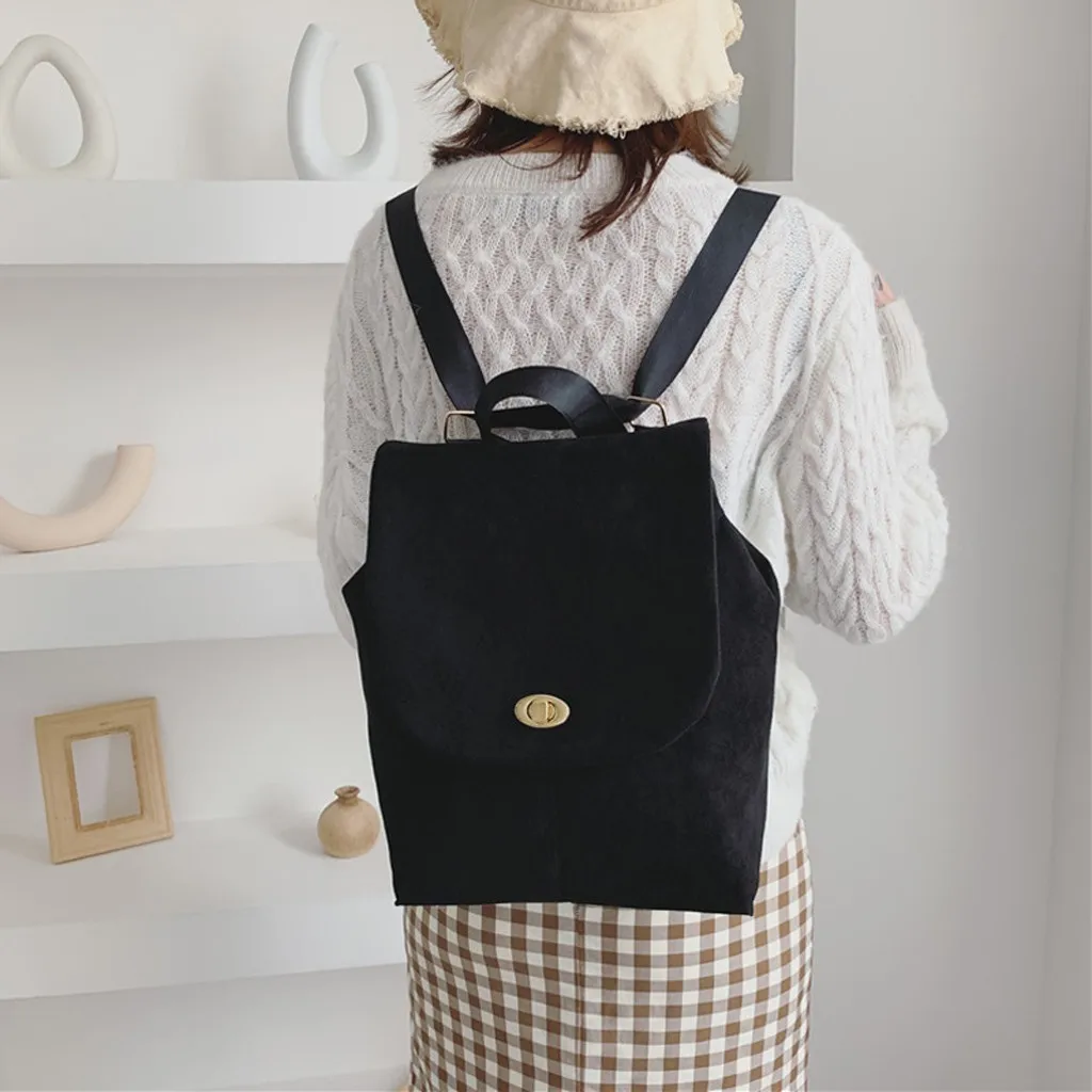 35 # женский рюкзак Женская Замшевая сумка на плечо для девочек подростков Детский