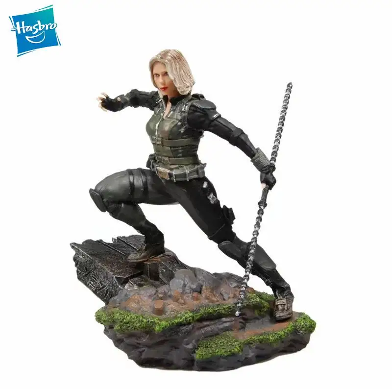 

18cm Original HASBRO Marvel The Avengers Black Widow Super hero Anime Action & Toy figures Model Toys For Children