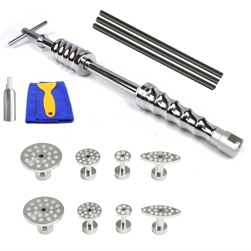 

CAR BODY REPAIR TOOL DENT REMOVAL KIT PAINTLESS DENT REPAIR TOOLKIT DENT REMOVAL LIFTER SLIDE HAMMER PULLER TABS