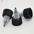 Пластиковая крышка для бутылки, поворотная крышка 20-410 крышка для бутылки с клеем для волос, поворотная крышка 20 мм, международный стандарт, пластиковая крышка ПЭТПЭ 100 шт.