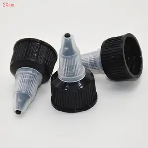 Пластиковая крышка для бутылки, поворотная крышка 20-410 крышка для бутылки с клеем для волос, поворотная крышка 20 мм, международный стандарт, пластиковая крышка ПЭТПЭ 100 шт.