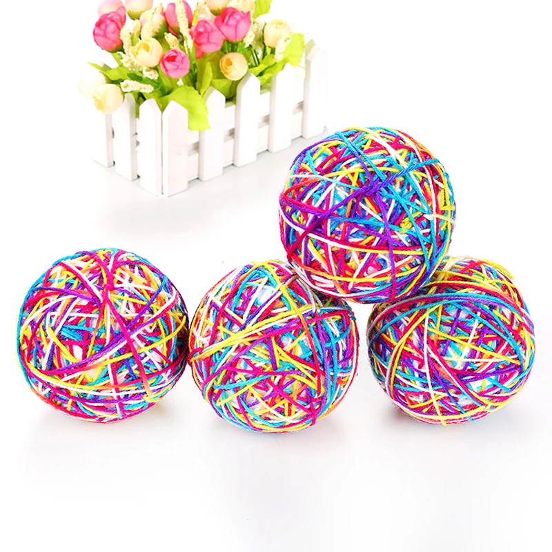 Игрушка для кошек большой шерстяной фотошар 9 см игрушка с царапинами котят