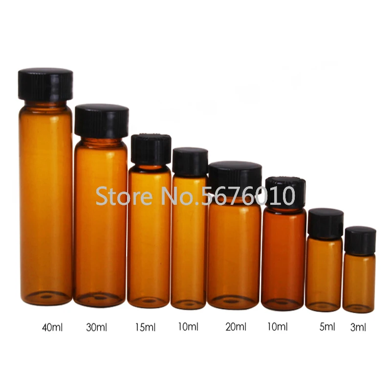 Прозрачные стеклянные флаконы для образцов 50 шт./лот 15 мл бутылка эфирного масла