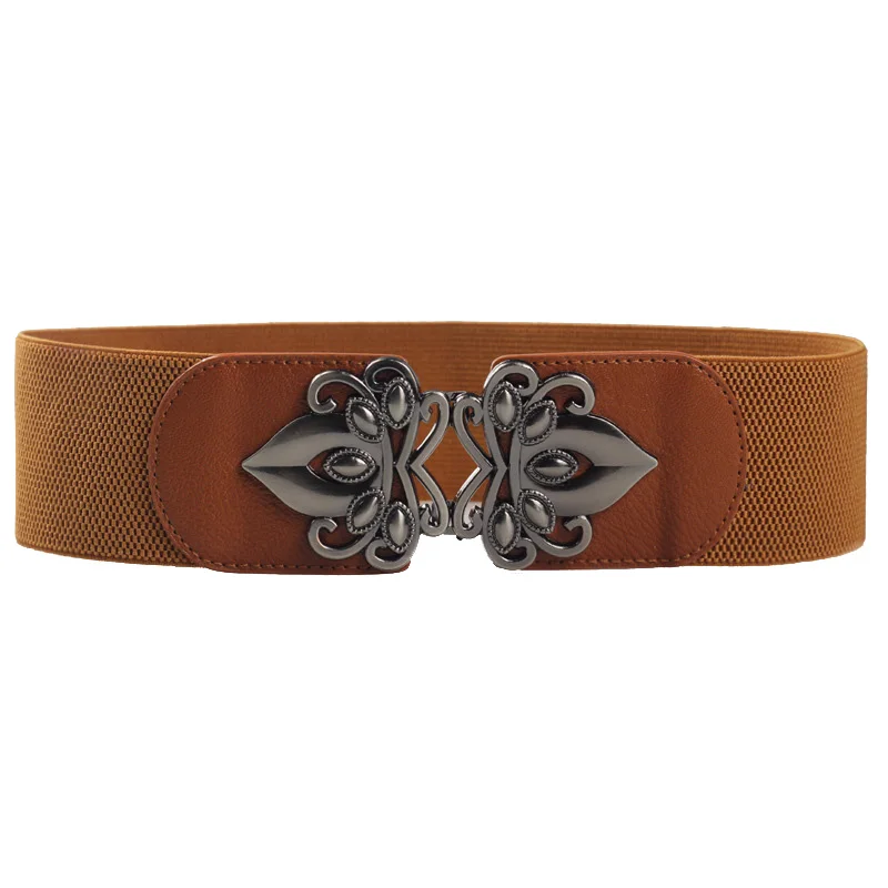 Винтажный широкий корсет пояс для женщин эластичные черные белые дамские ремни