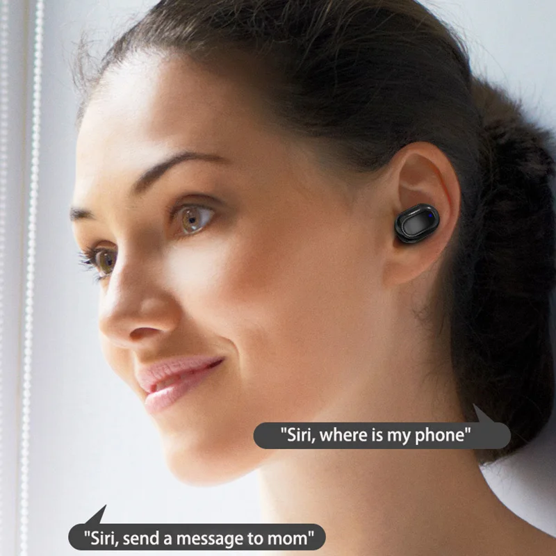 

Mini TWS 5.0 Wireless Bluetooth Headset With Microphone Charging Case Sports Headset For Smartphones