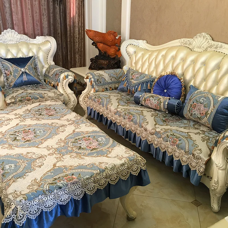 

Креативные шенилле полотенца для дивана, защита для мебели, Европейский роскошный четырехсезонный обычный диван, противоскользящий диван, ...
