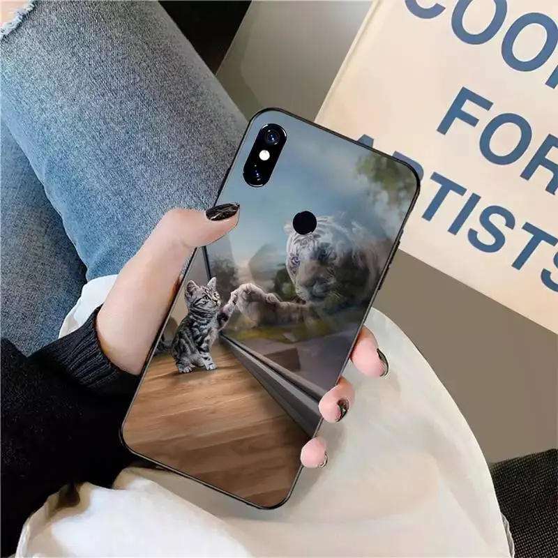 

cat lion Cartoon cute animal Phone Case For Xiaomi Redmi note 7 8 9 t max3 s 10 pro lite coque funda shell cover