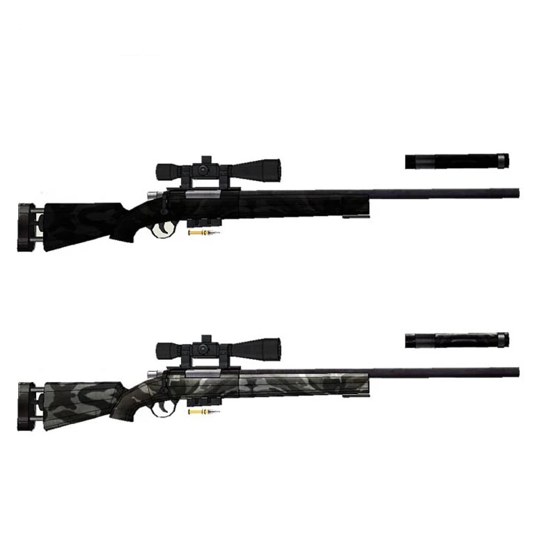Снайперская винтовка M24 120 см 1:1 бумажная модель оружия игрушка сделай сам