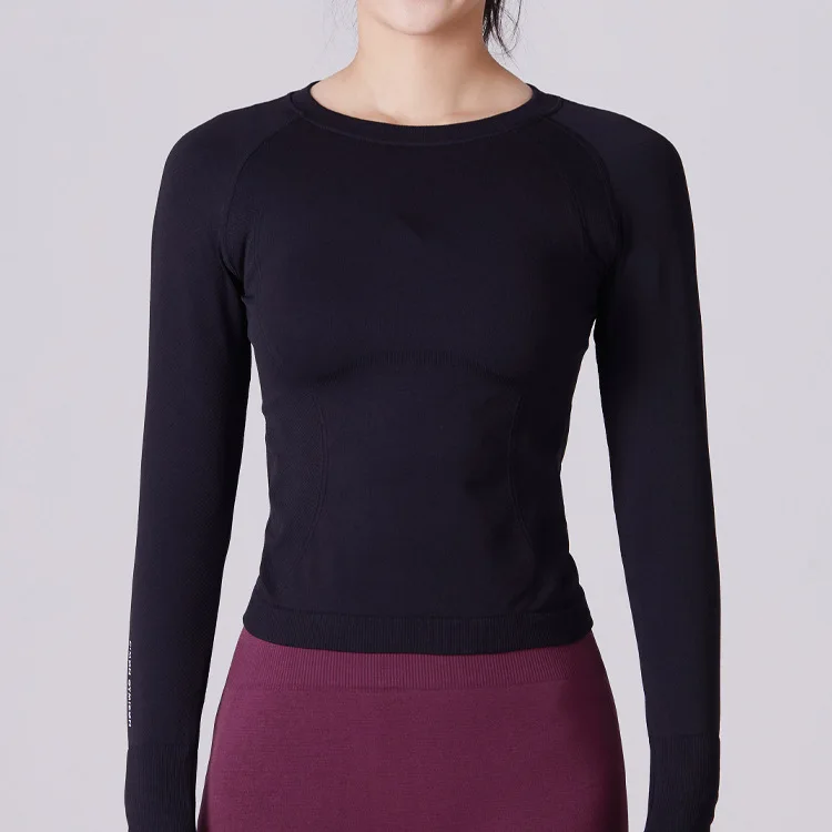 

New Fitness Clothes Yoga Clothes Long-Sleeved Running Sports Top Women