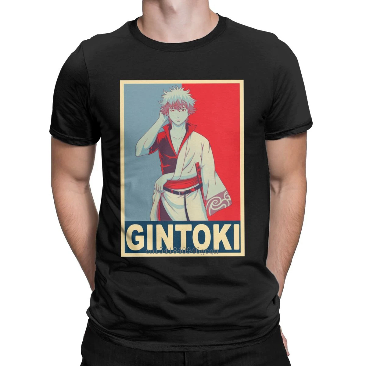 

Gintoki Sakata Gintama T Shirt Men's Pure Cotton Funny T-Shirt Anime Manga Japan Tees Short Sleeve Clothing Plus Size