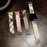 leather strap for apple watch 7 6 se 5 4 3 band 41mm 45mm 44mm 40mm 42mm 38mm iwatch band bracelet strap smartwatch accessories