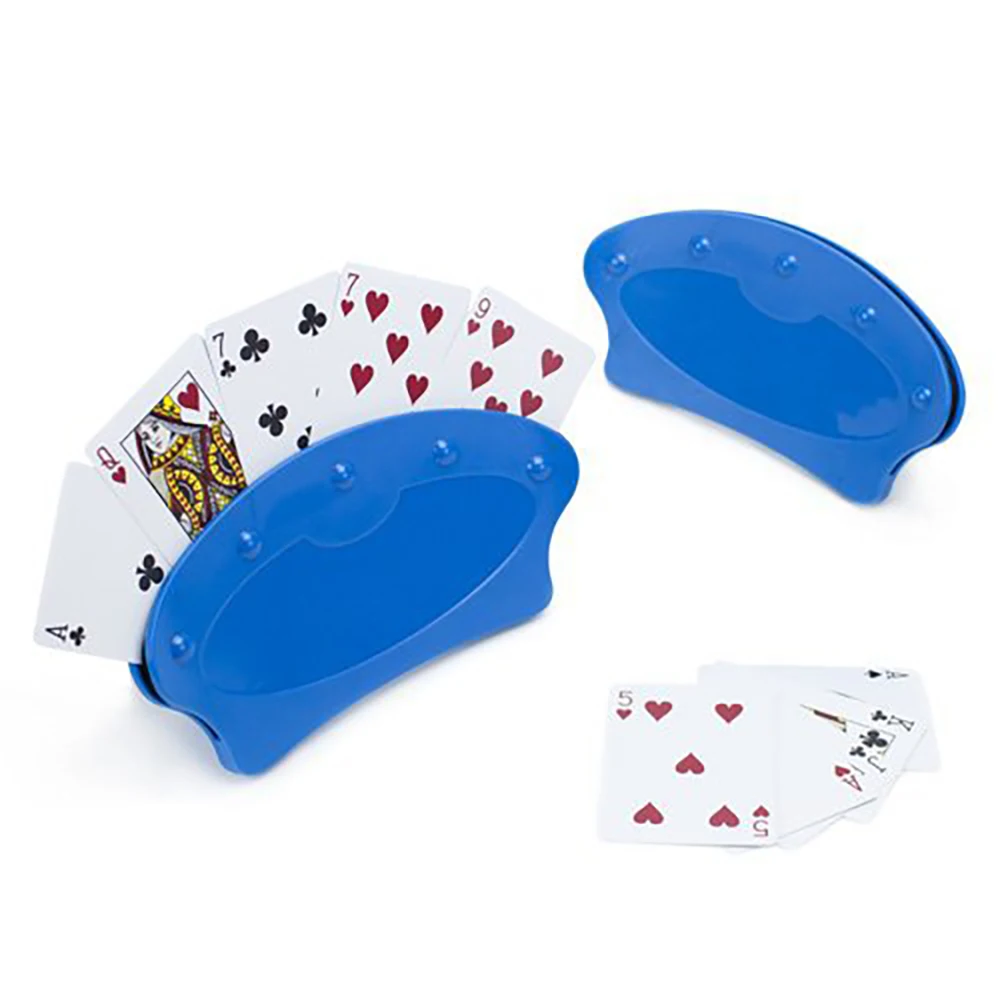 

2 Pcs New Playing Card Holders Poker Stand Seat Lazy Poker Base Game Accessories For Easy Play Christmas Birthday Party Toys