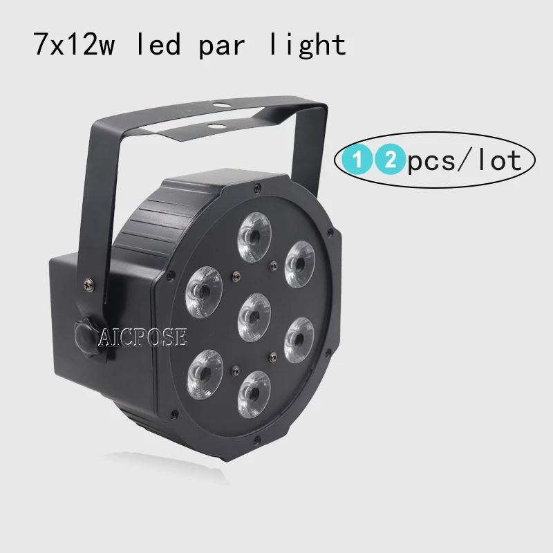 

12 шт./лот Led Par 7x12 Вт RGBW 4в1 Par светодиодный светильник с dmx512 управлением диско Свадьба DJ сценический светильник ing настенная шайба