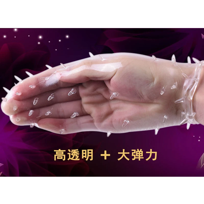Silicone Penis Sleeve Cover Reusable Condoms with Spike Dotted Cock Ring Delay Ejaculation Adult Sex Toys for Couples Men | Красота и