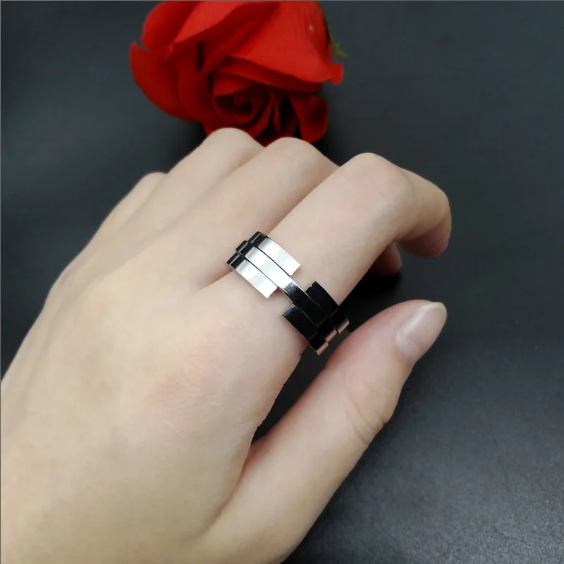 

Creativity Titanium Steel Deformable Ring Fashion Jewelry Finger Accessories High Quality Ornament For Men Women Wholesale Gifts