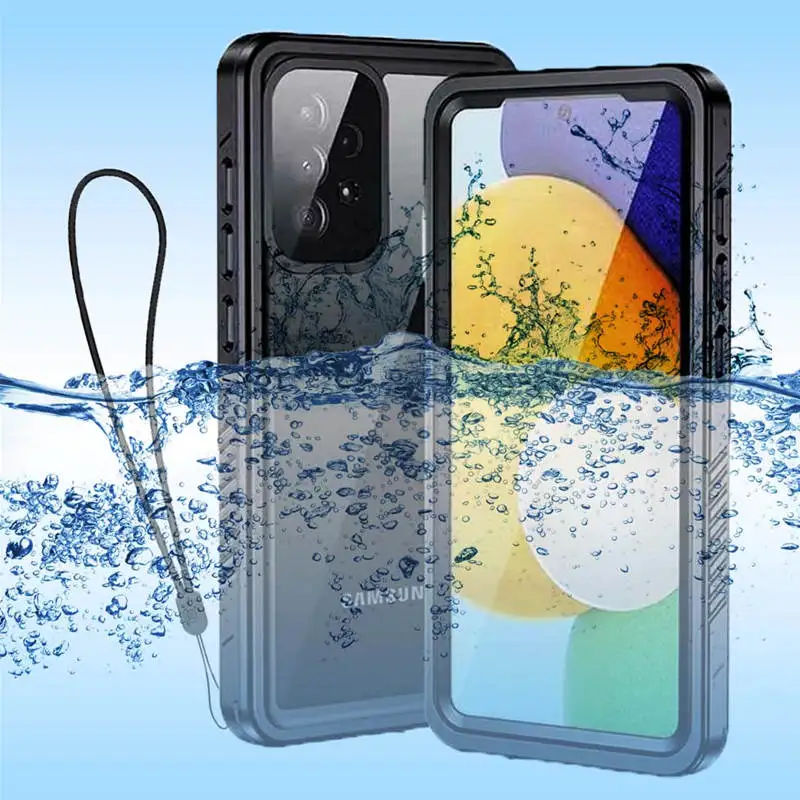 

For Samsung A72 A51 Waterproof Case for Galaxy S21 Ultra S21plus S20FE 5G Swim Proof Cases Built-in Screen Protector Cover Coque