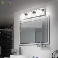 Modern Led Wall Light Bathroom Mirror Light Glass Stainless Steel Vanity Wall Light LED Bathroom Lighting Fixtures