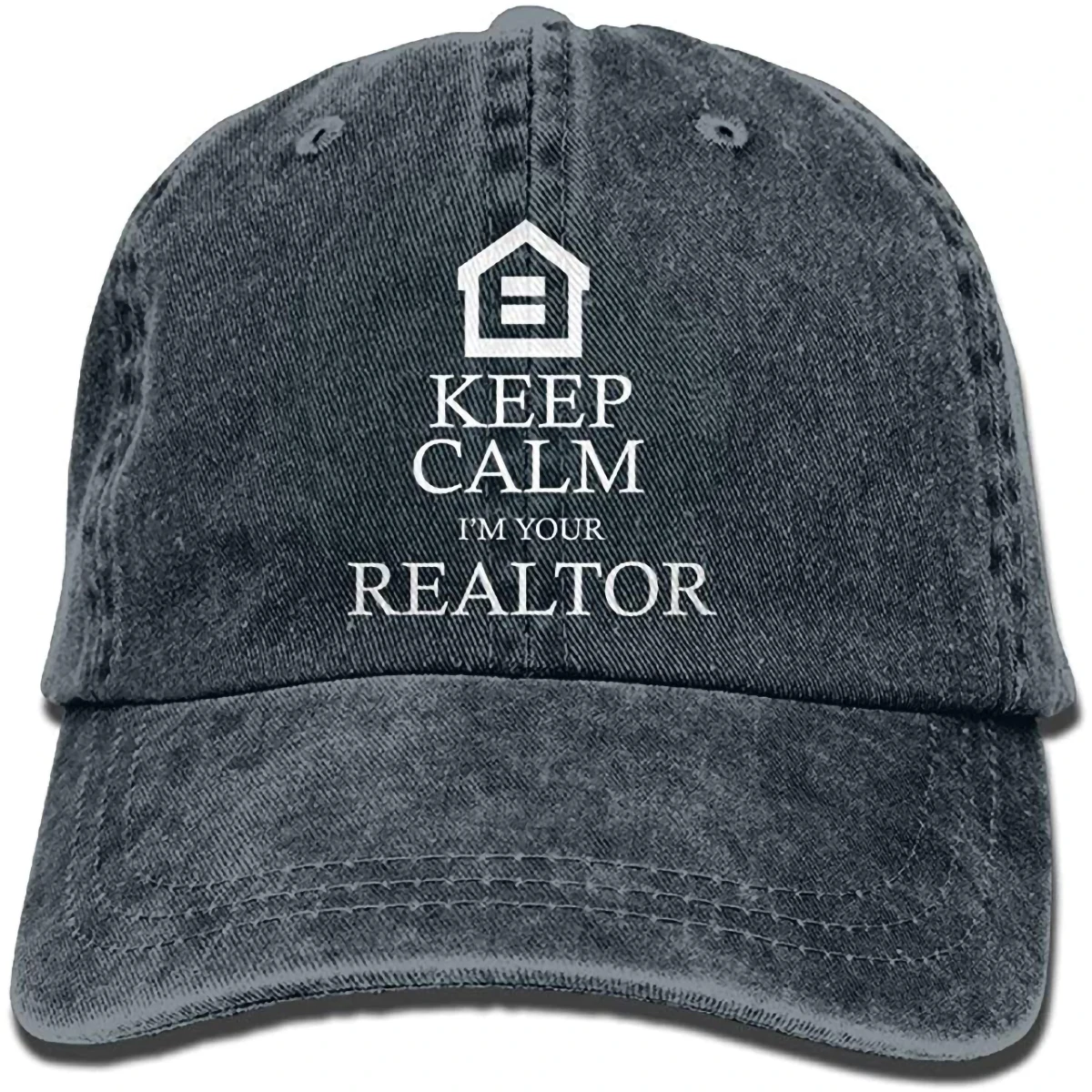 

Gorgeously Keep Calm I'm Your Realtor Denim Baseball Caps Hat Adjustable Cotton Sport Strap Cap for Men Women